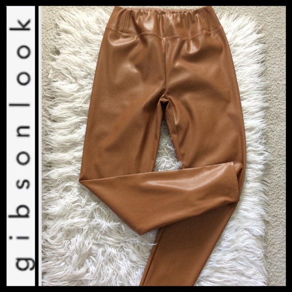 NWOT Gibsonlook GiGi Essential Faux Leather Leggings - Picture 3 of 6